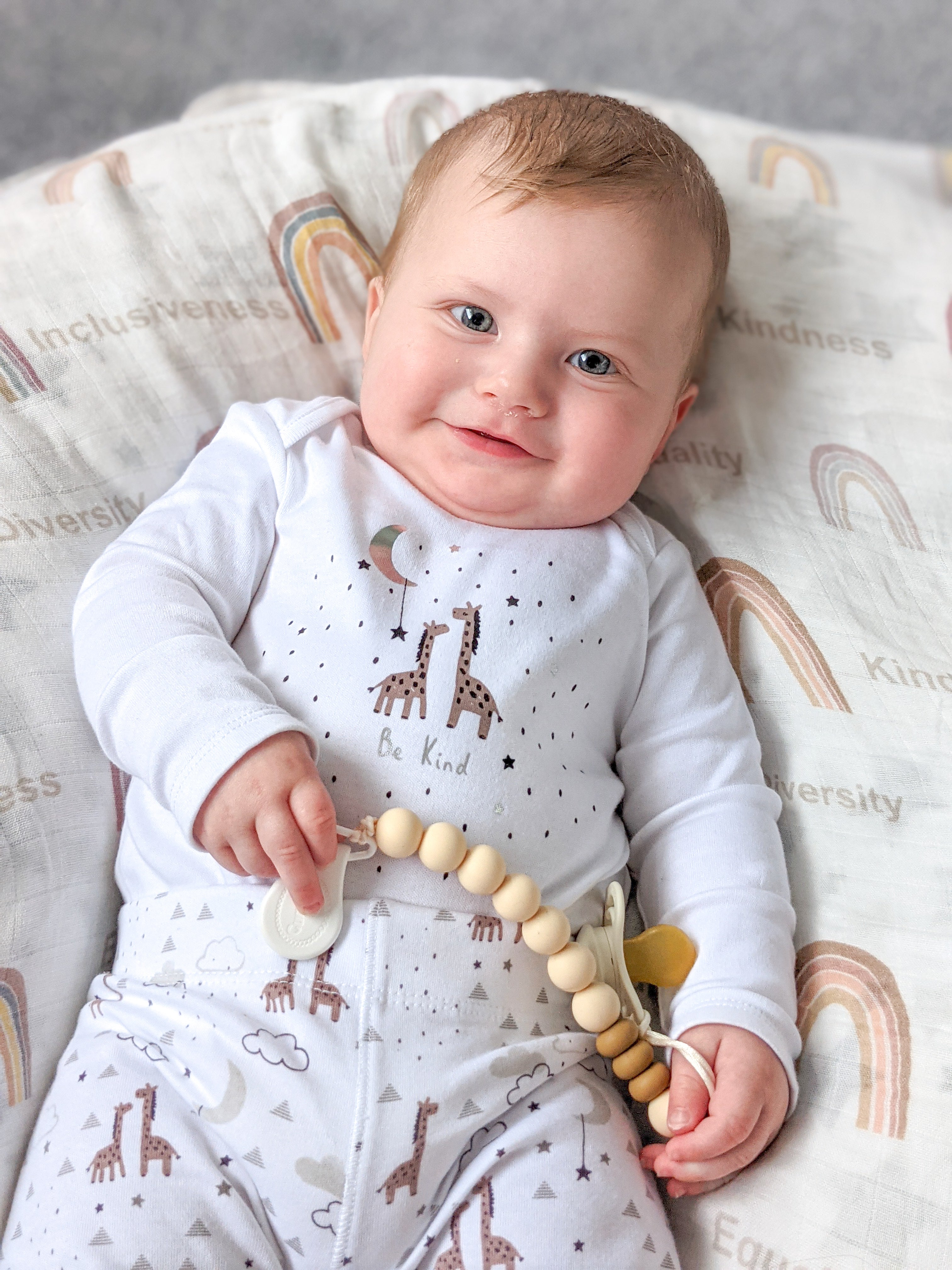 Retro Mix Tape Pacifier Clip: Fun & Safe Teether Accessory
