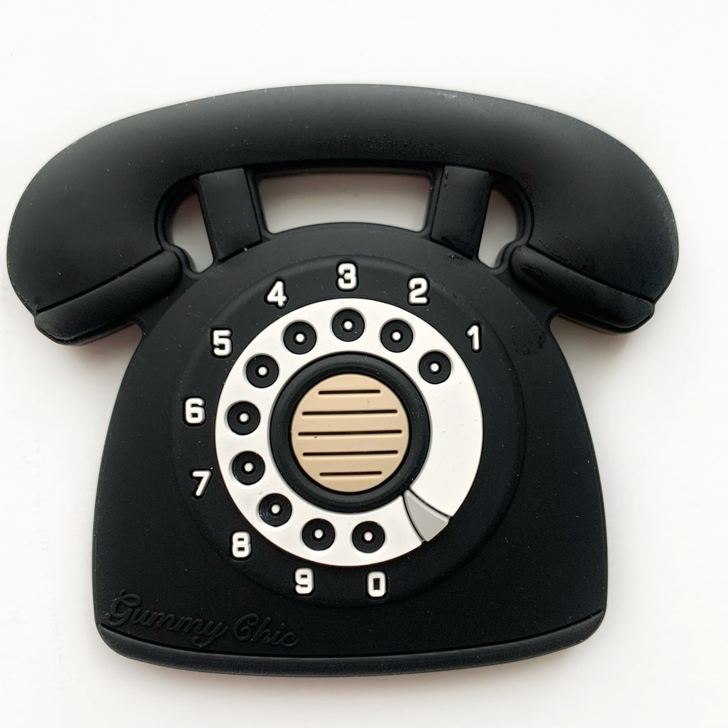 Rotary Dial Phone Sensory Pendant - Safe Chewing Fun Sensory Pendant for Kids with Anxiety