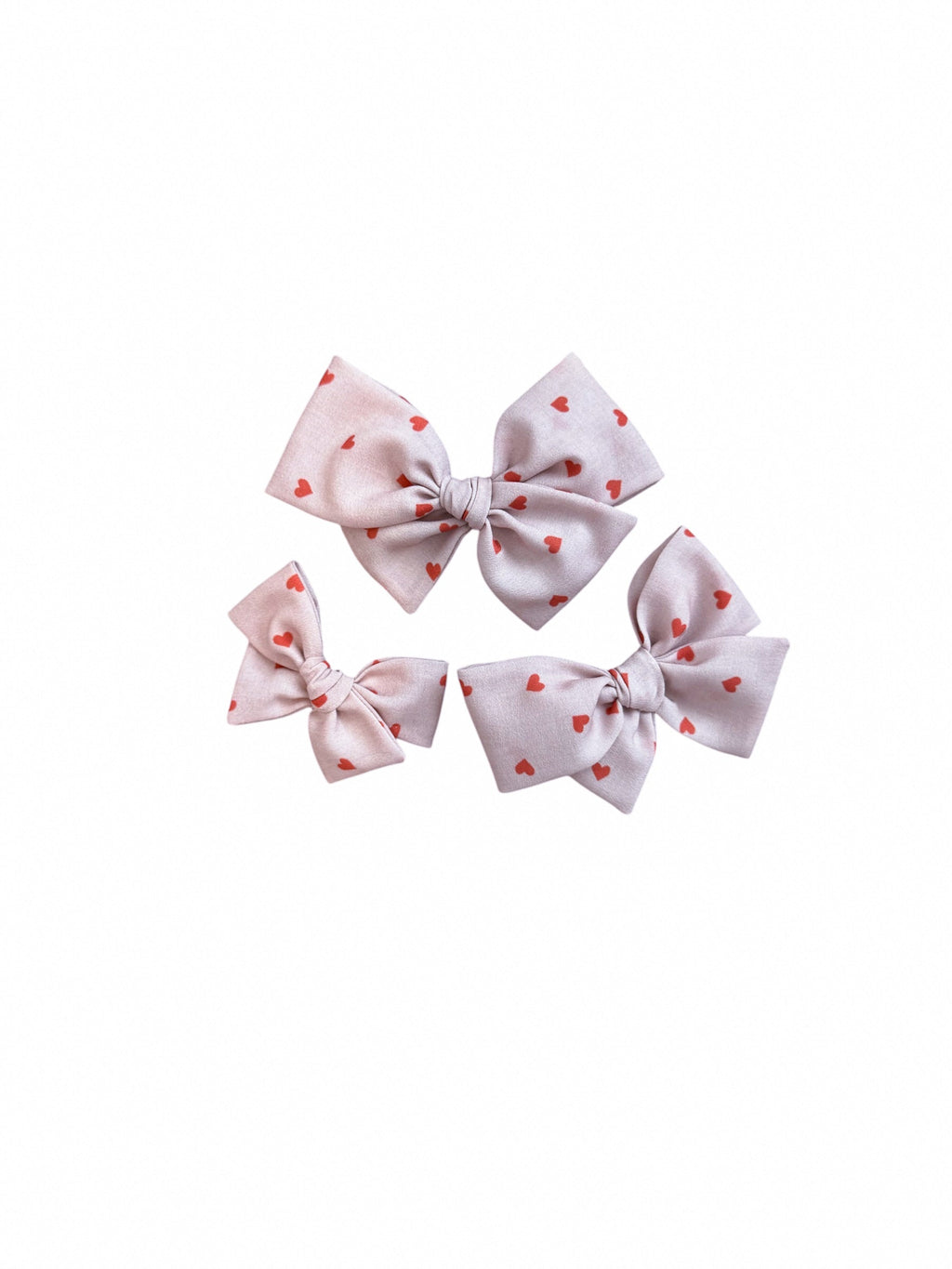 Ditsy Red Hearts Pinwheel