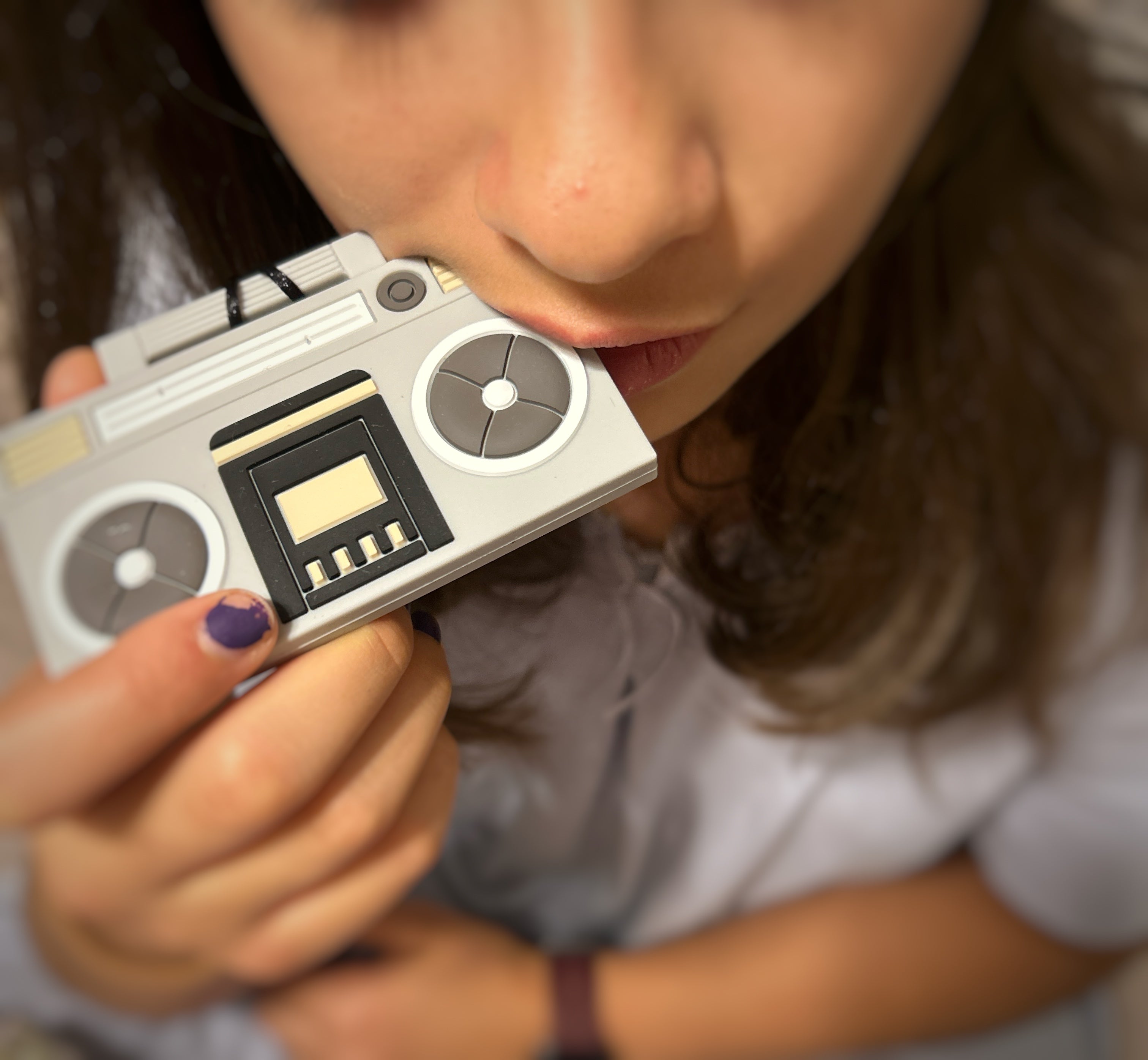 Boom Box Sensory Chew Necklace for Sensory Needs - Exclusive Gummy Chic Design