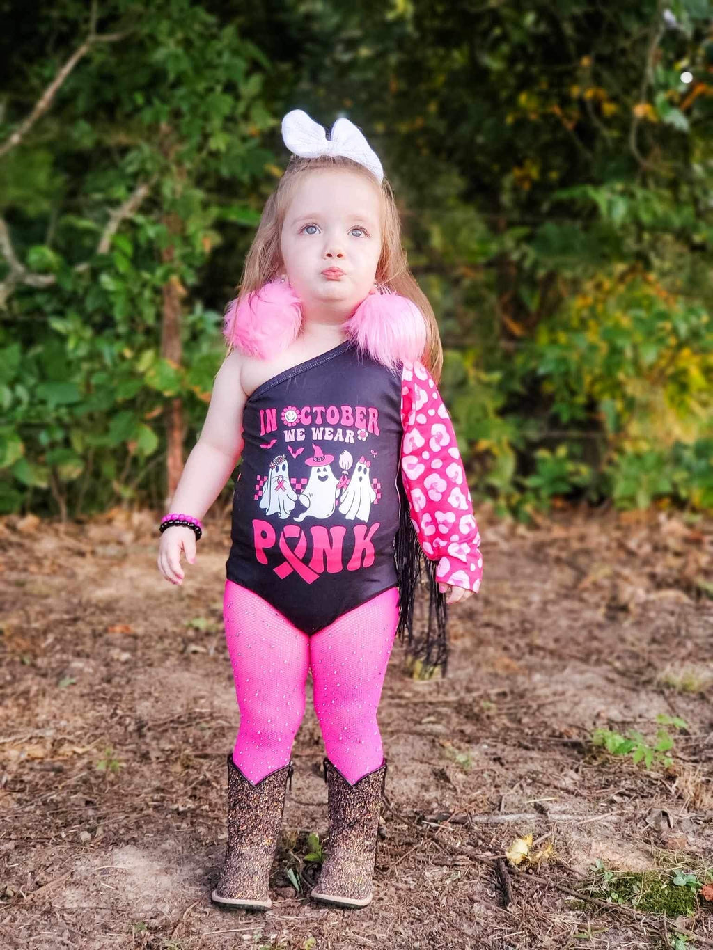 We wear pink fringe leo