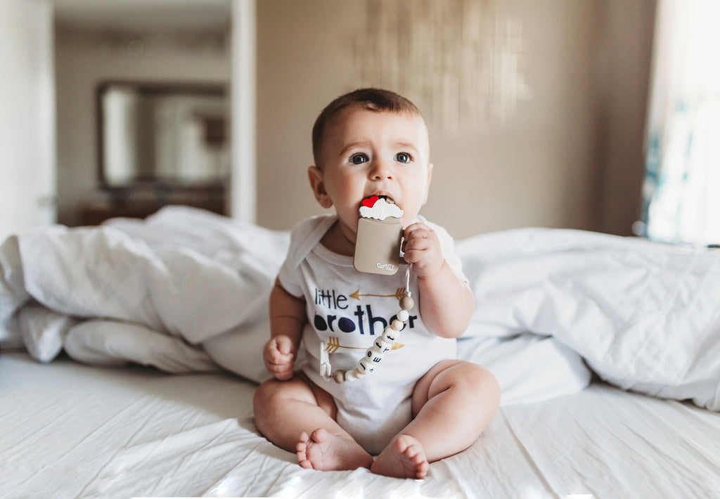 Customizable Milkshake Baby Teething Toy with Multi-Use Clip