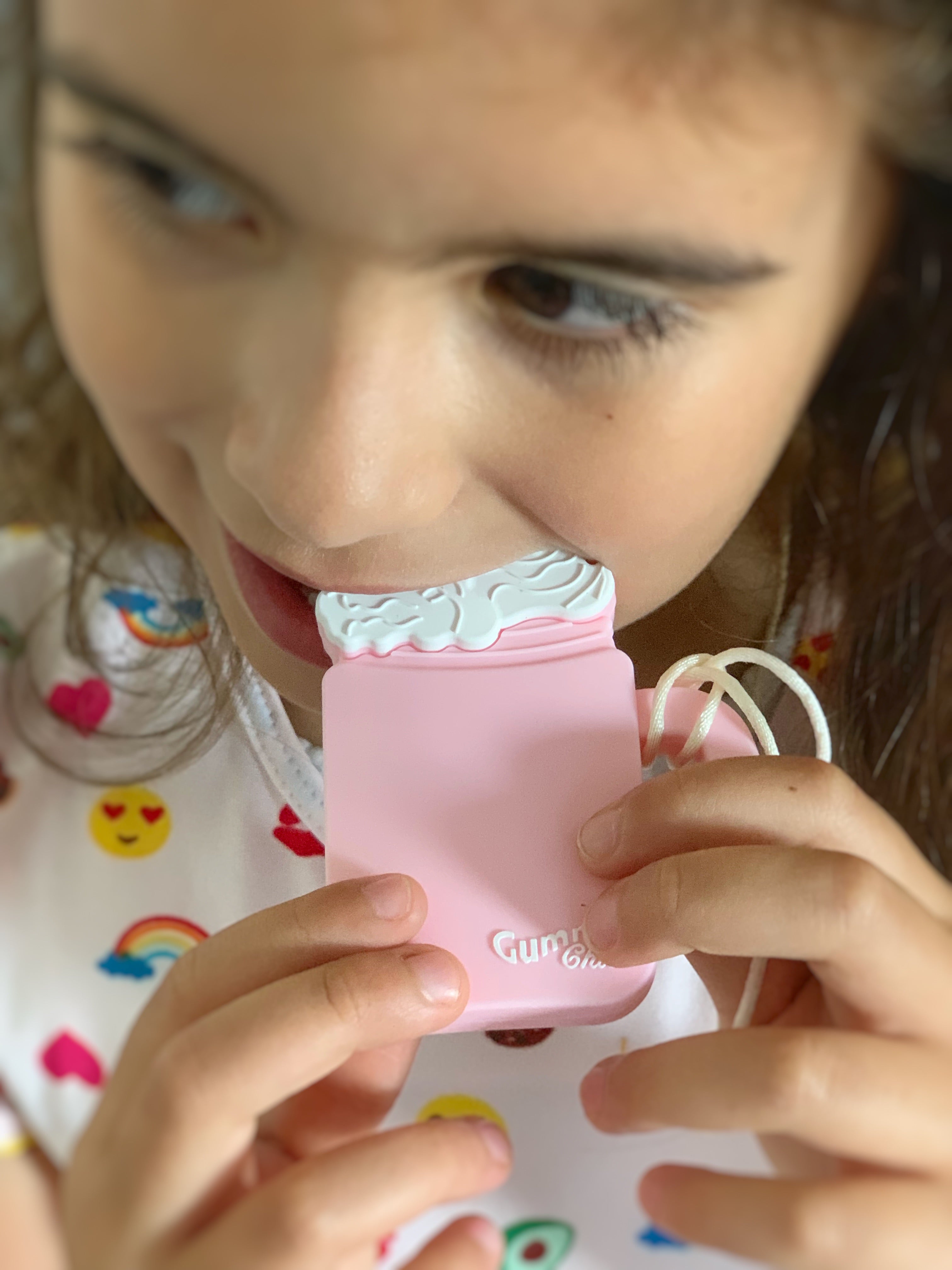 Food Grade Silicone Milkshake Sensory Pendant: Safe Chewing Fun Necklace