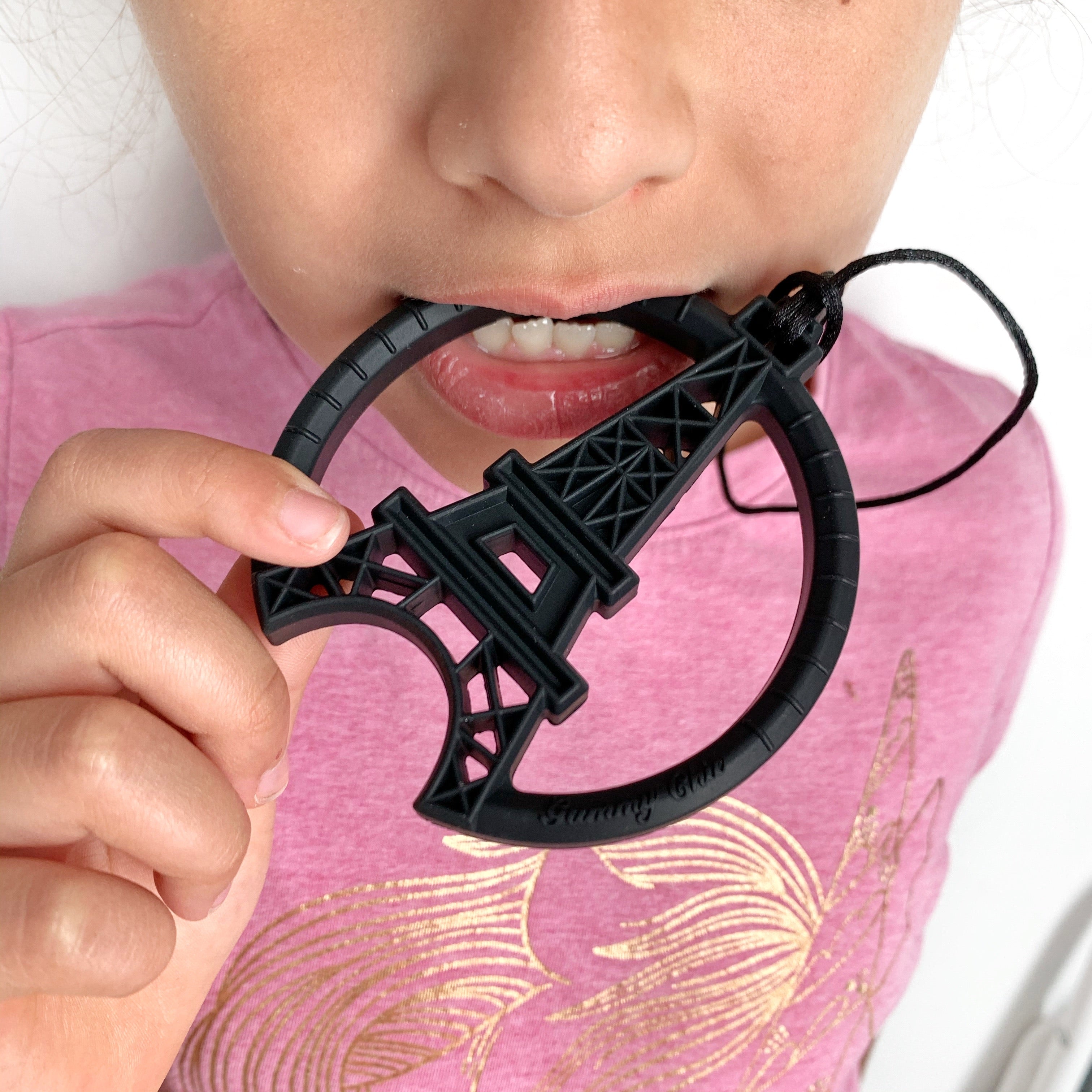 Paris Tower Sensory Chew Pendant for Kids 3+ | Gummy Chic Design