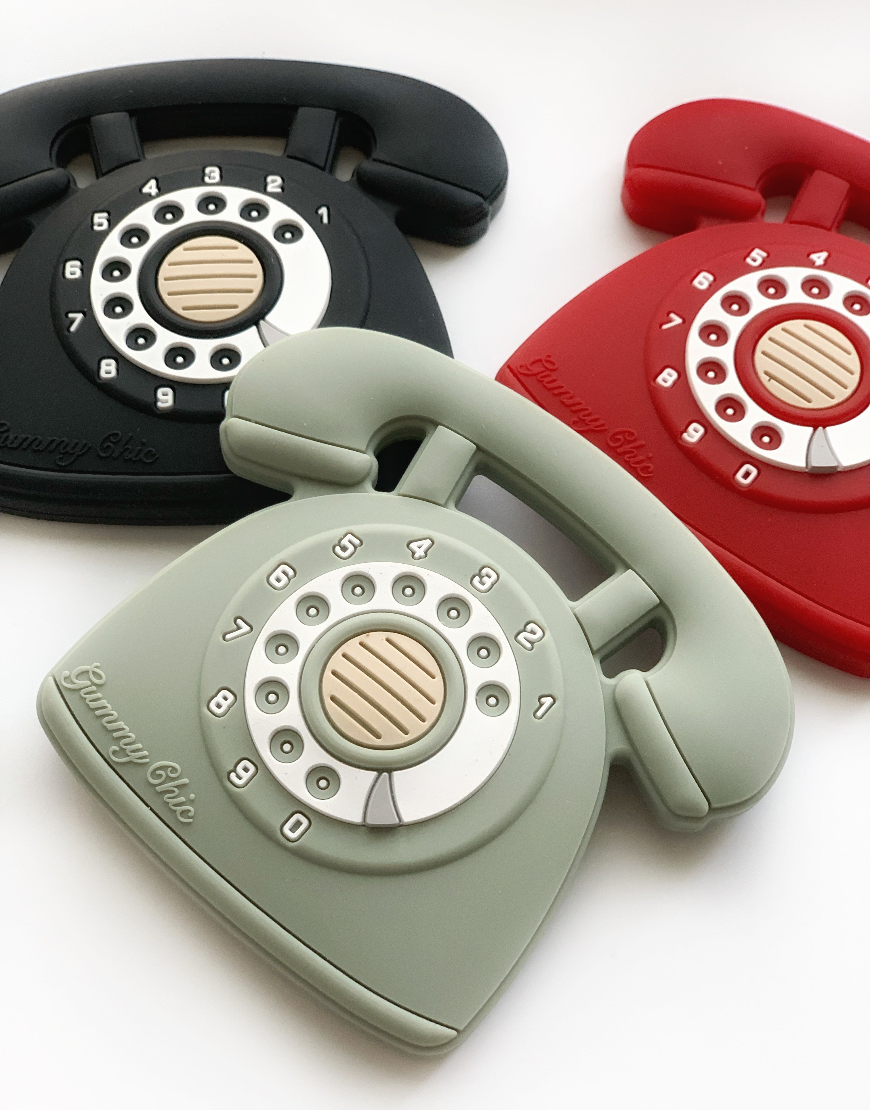 Rotary Dial Phone Sensory Pendant - Safe Chewing Fun Sensory Pendant for Kids with Anxiety