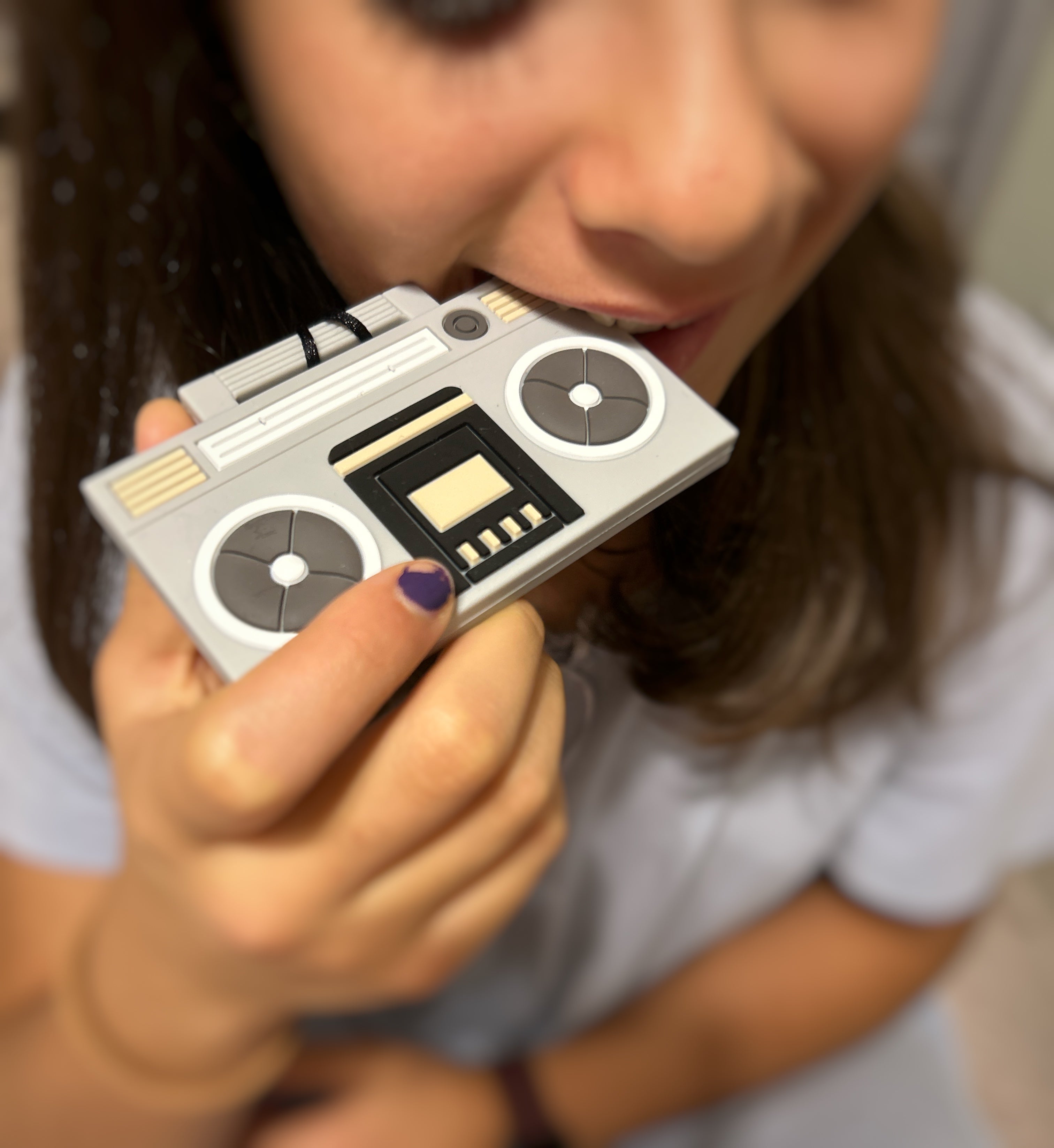 Boom Box Sensory Chew Necklace for Sensory Needs - Exclusive Gummy Chic Design