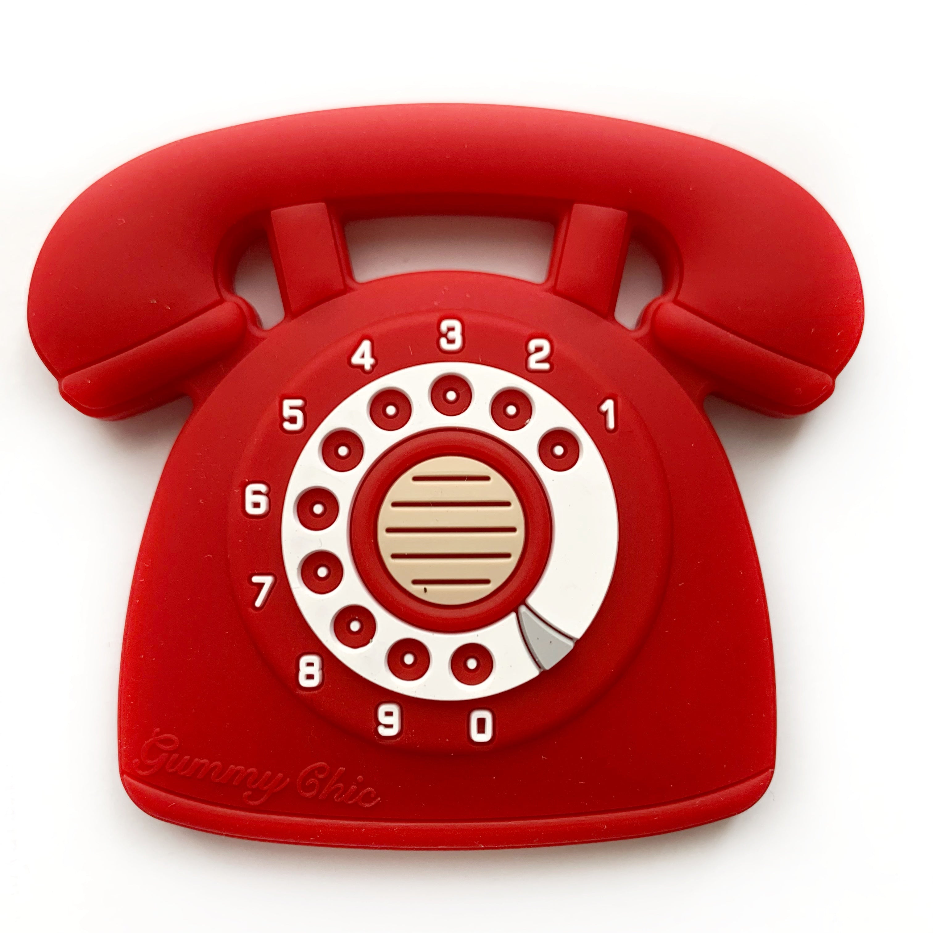 Rotary Dial Phone Sensory Pendant - Safe Chewing Fun Sensory Pendant for Kids with Anxiety