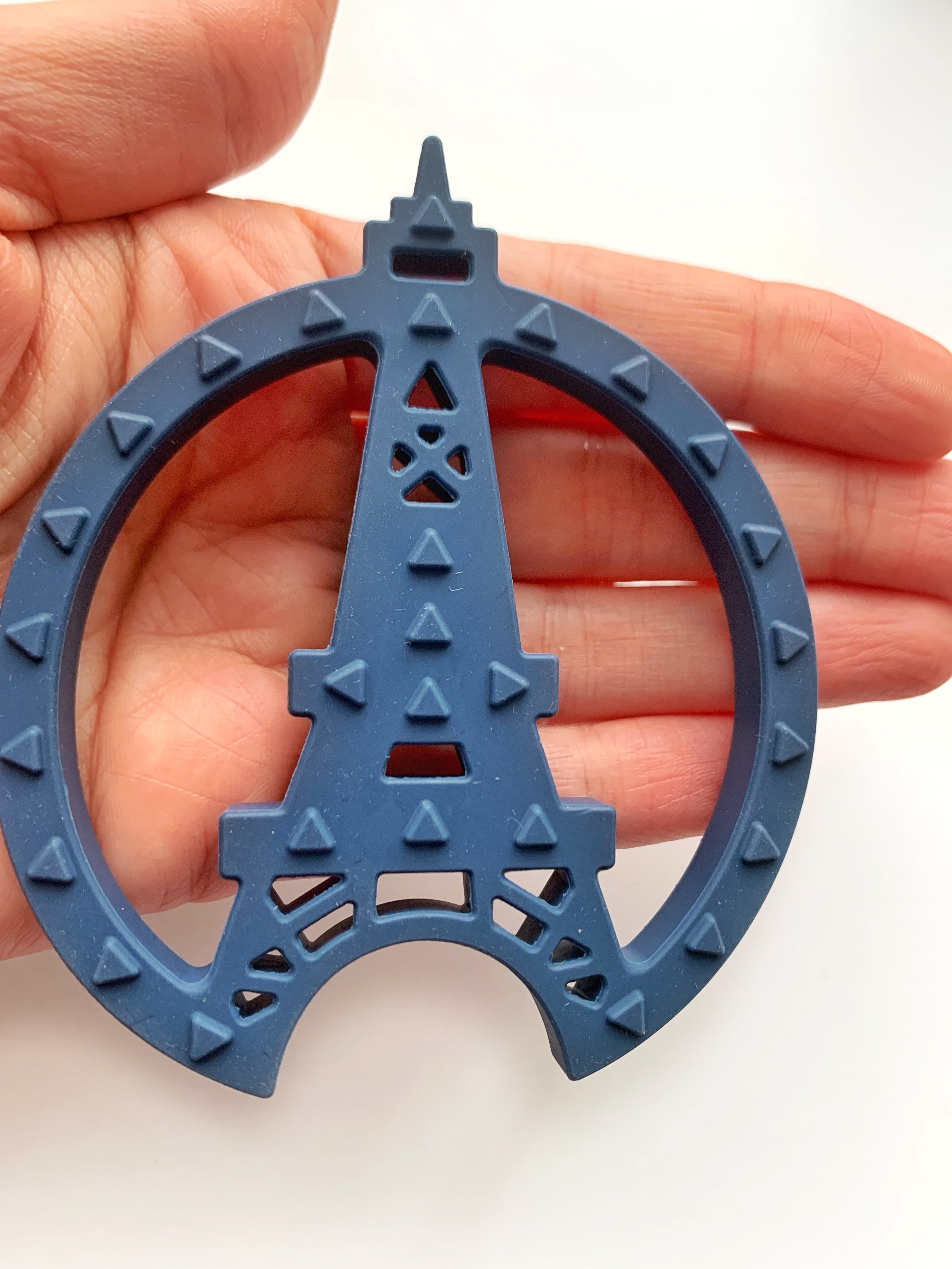 Paris Tower Sensory Chew Pendant for Kids 3+ | Gummy Chic Design