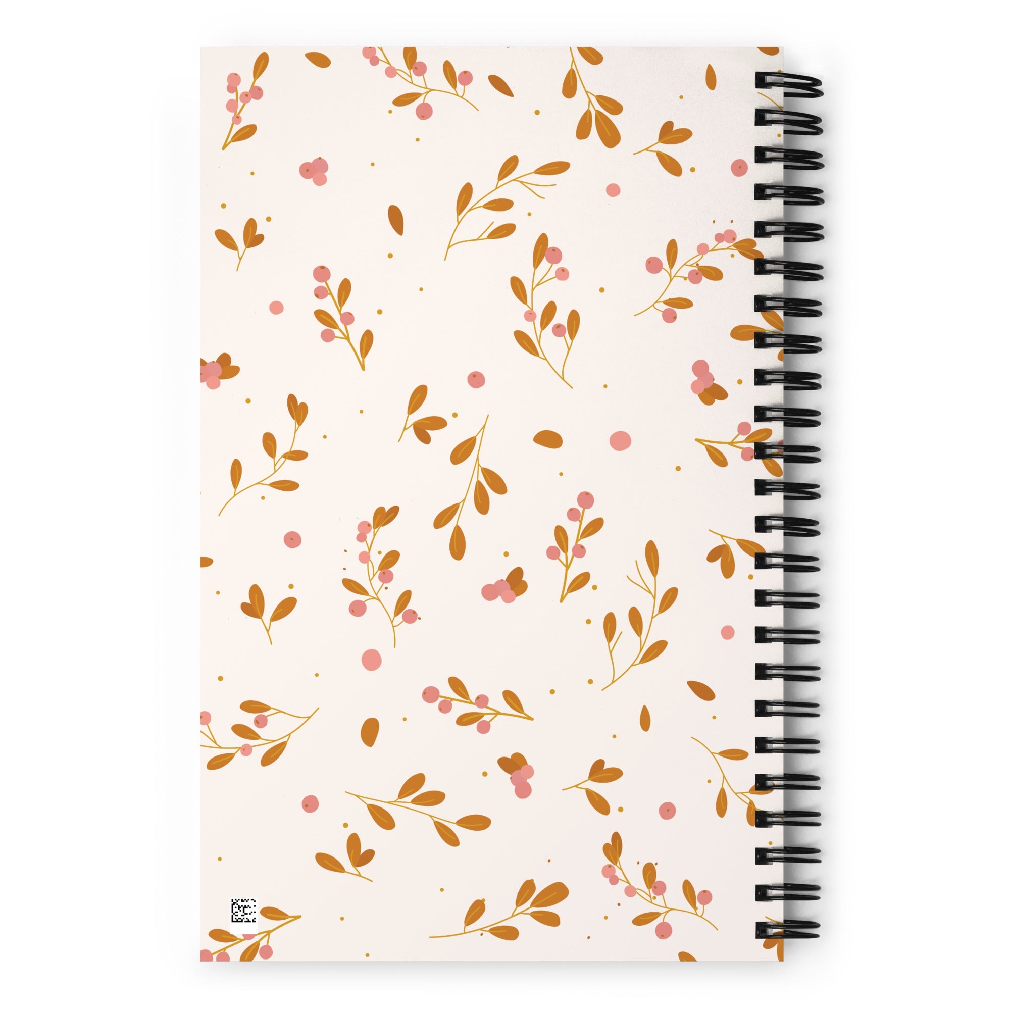 Spiral notebook - Fall Floral - 140 Pages