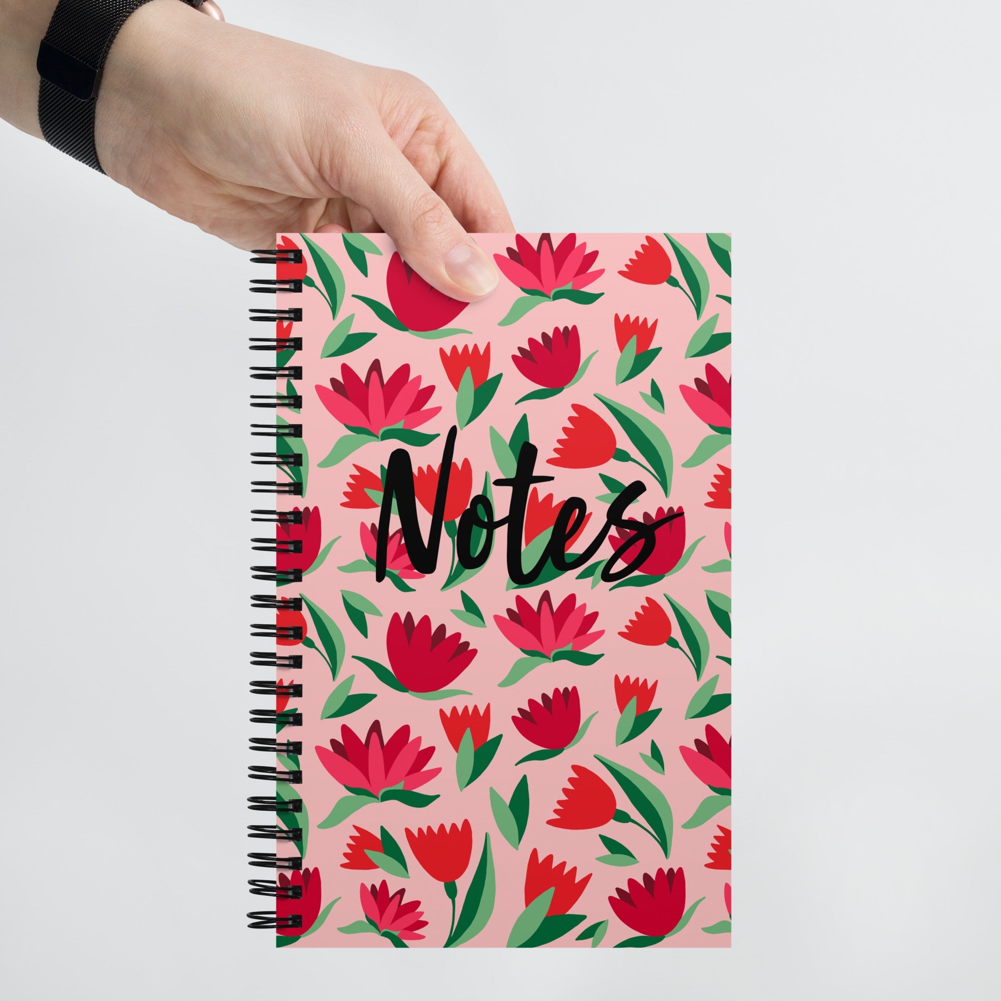 Spiral notebook - Bright Floral - 140 Pages