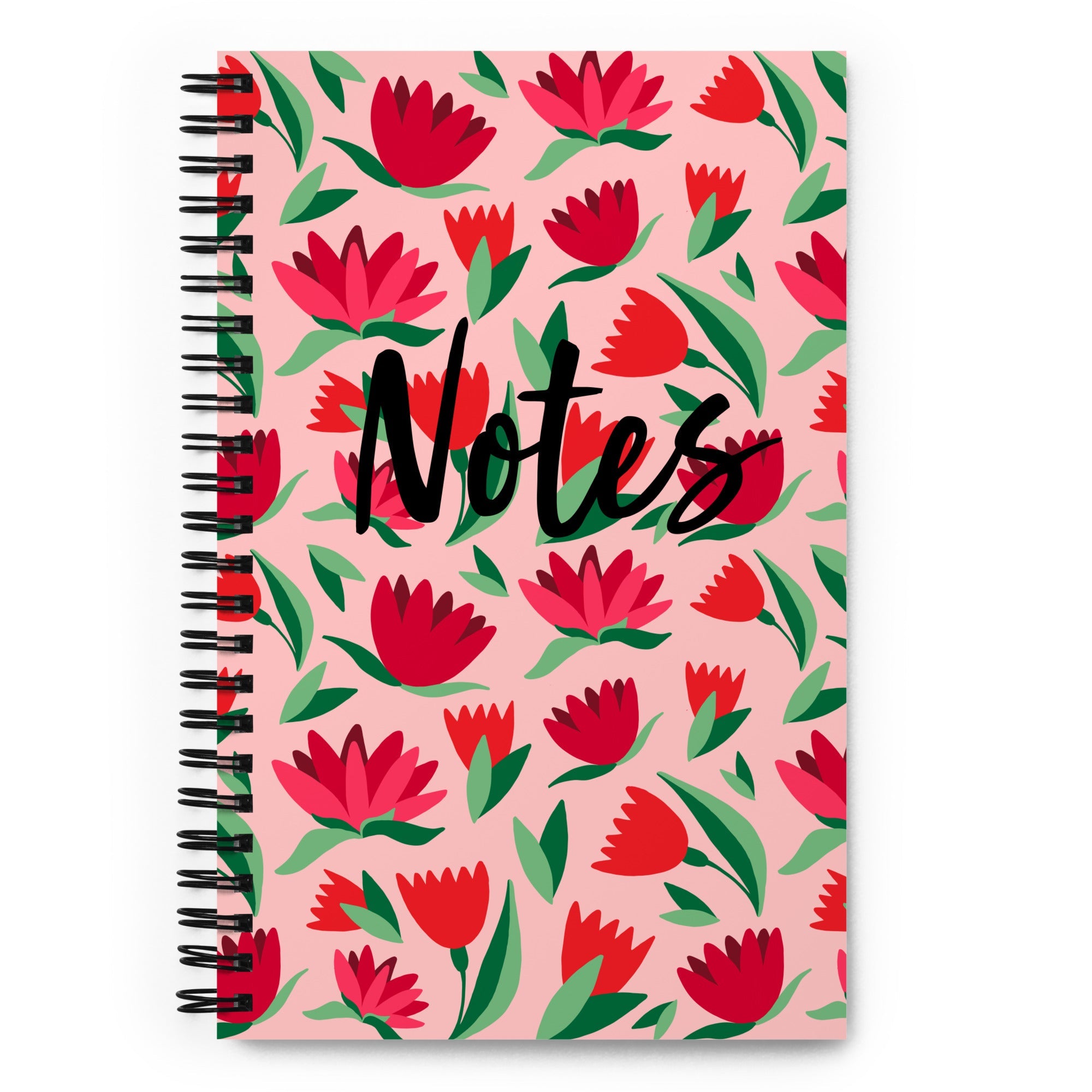 Spiral notebook - Bright Floral - 140 Pages