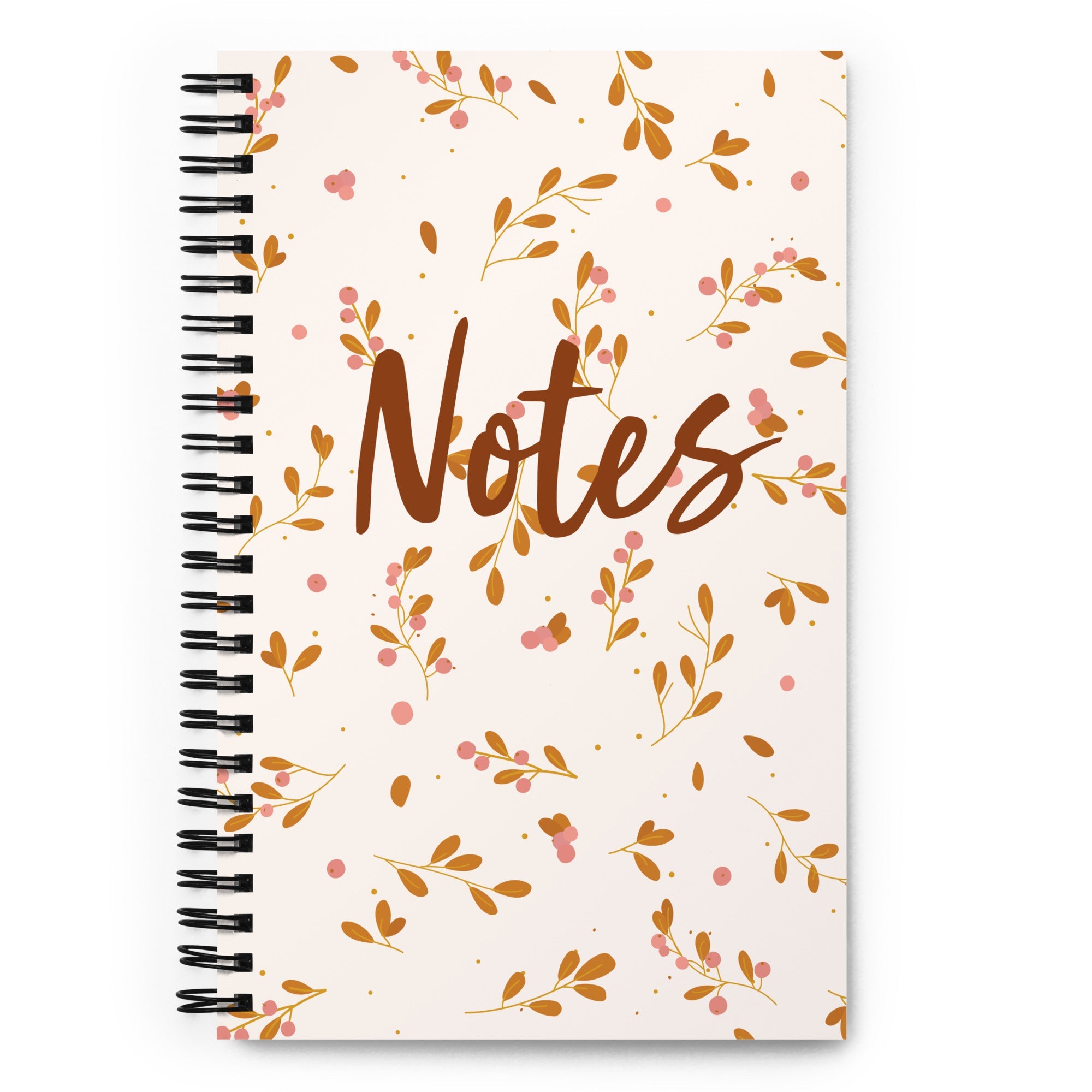 Spiral notebook - Fall Floral - 140 Pages