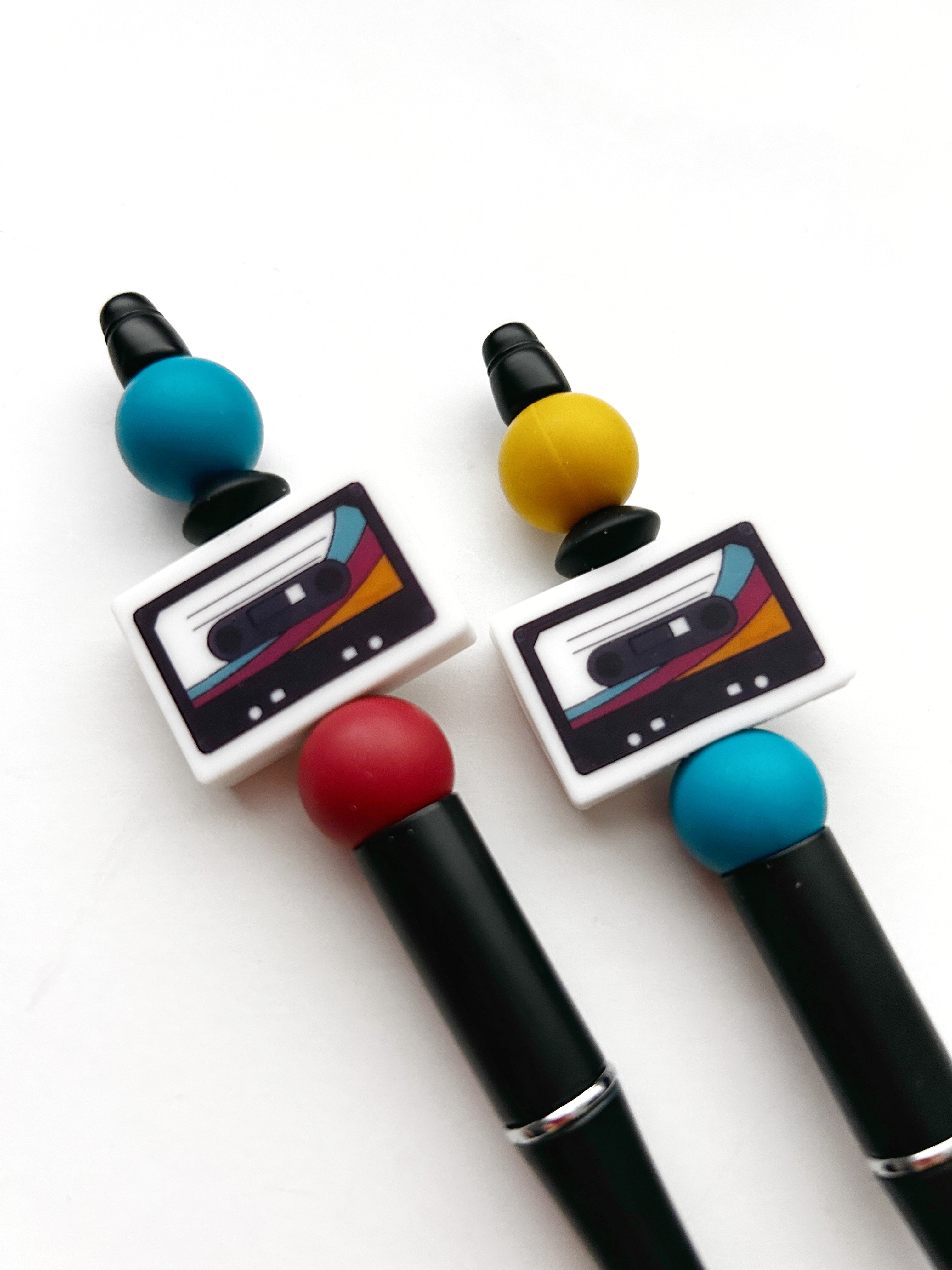 Beaded Pen Cassette Tape: Sensory Fidget Pen for Fun and Functionality
