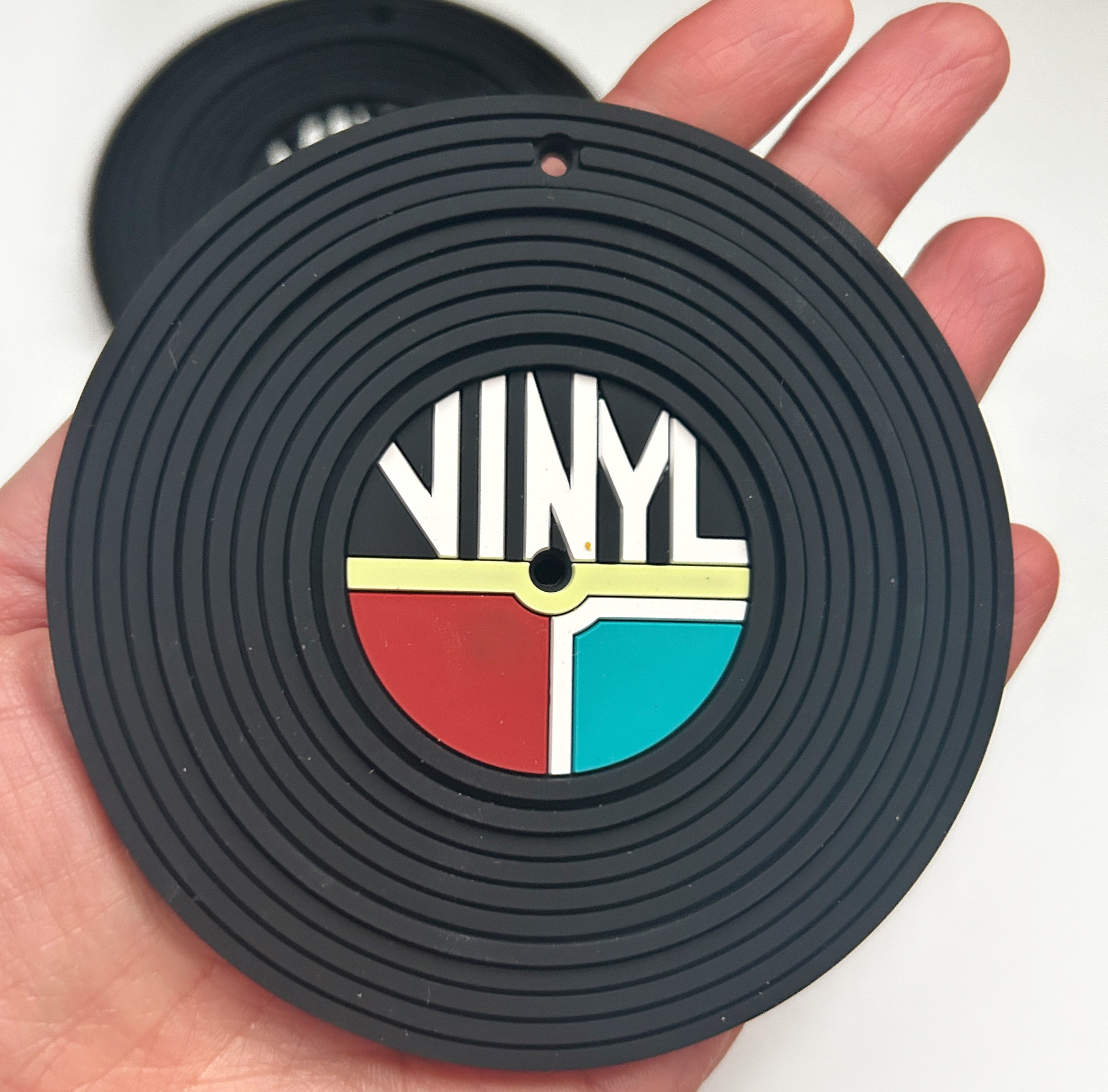 Vinyl Record Player Oral Sensory Necklace | Silicone Focus Chew Pendant