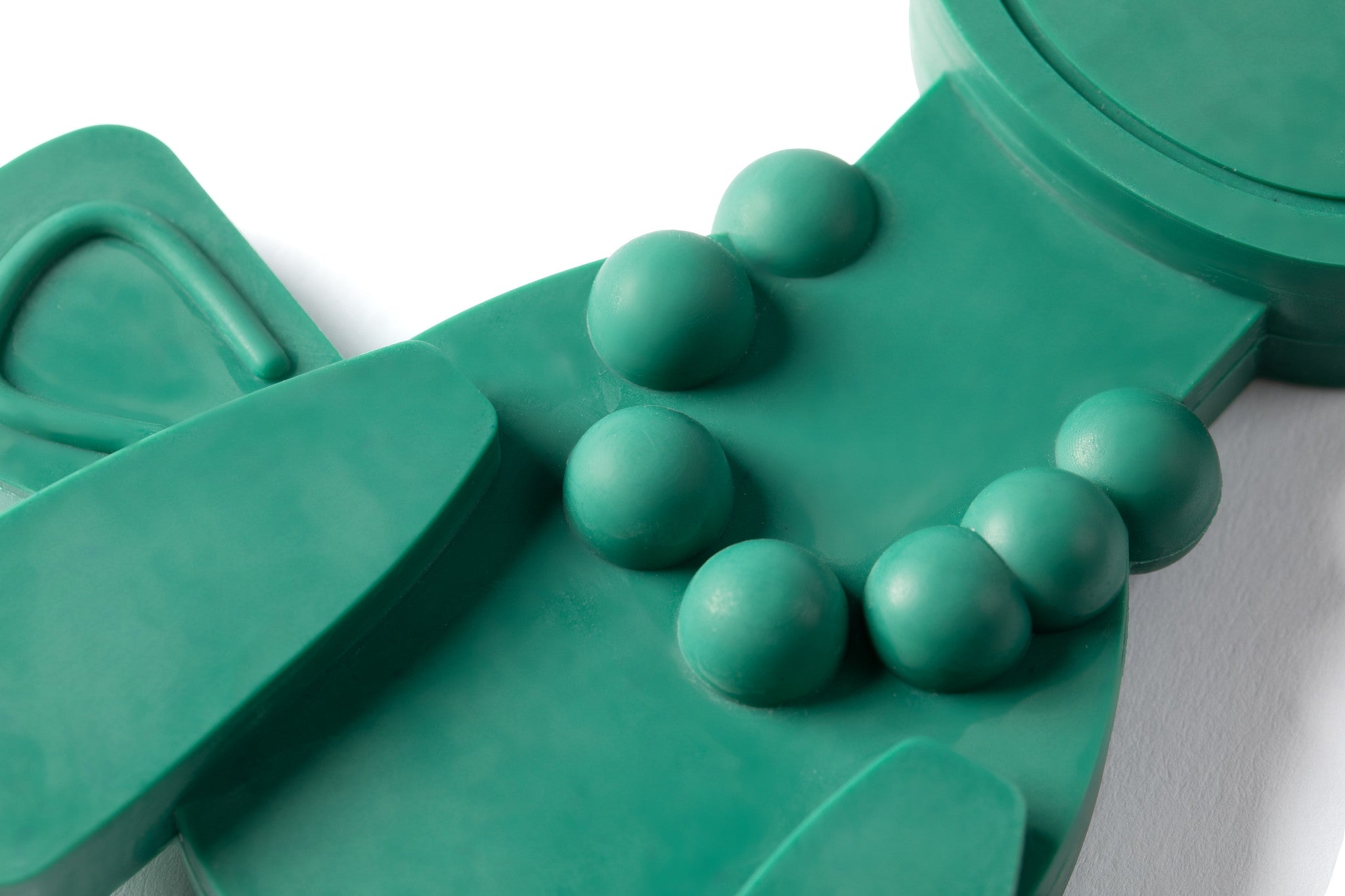 The Little Bamber - Green - Natural Rubber & Baltic Amber Teething Toy